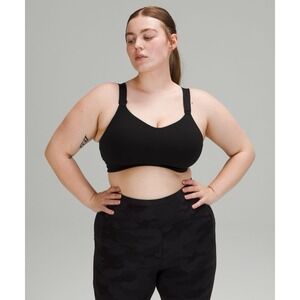 Lululemon Swift Speed Black Bra - High Support 38C Athletic Sport Yoga Support